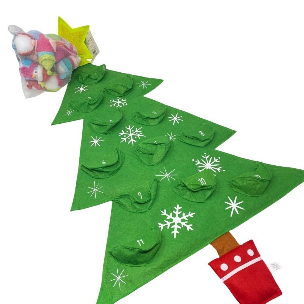 Target 31" Featherly Friends™ Christmas Tree Hanging Fabric Countdown Calendar